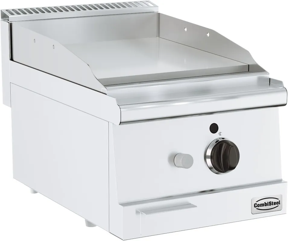 Bas 600 Gasbakplaat Tafelmodel - Glad 6 kW - 400x600x(H)300mm Hoge Kwaliteit