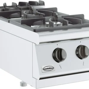 Betrouwbaar Base 700 Gasfornuis Tafelmodel - 2x 6,5 kW - 400x700x(H)300mm