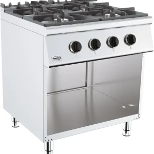 Snelle Levering Base 700 Gaskooktafel - 4x 6,5 kW - 800x700x(H)900mm