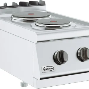 Base 700 Elektrisch Fornuis Tafelmodel - 1x 2,25 en 1x 1,85 kW - 400x700x(H)300mm Tijdelijk Beschikbaar