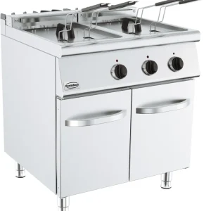 Finale Uitverkoop Base 700 Elektrische Friteuse - 2x15 kW - 2x 18 Liter - 800x700x(H)900mm