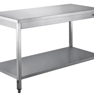SARO RVS-tafel, demont., onderblad - B 1500 x D 700 mm Beperkte Voorraad
