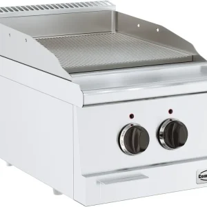 Base 600 Elektrische Bakplaat Tafelmodel - Geribd 3,6 kW - 400x600x(H)300mm Direct Beschikbaar