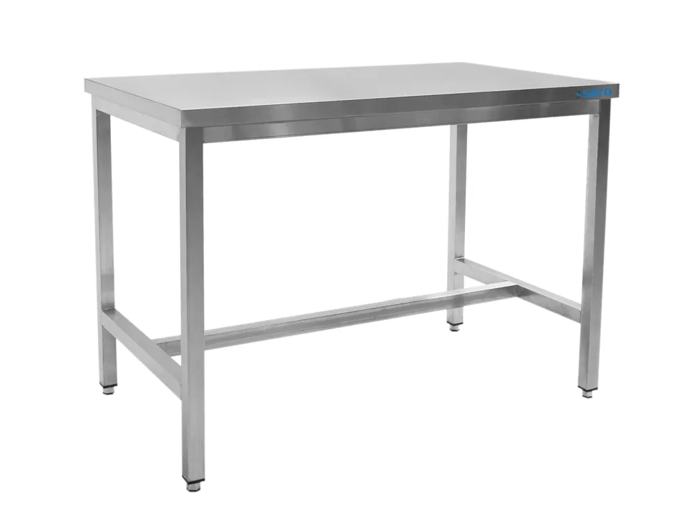 Shop Nu SARO RVS tafel, zonder onderblad - 600 mm D, 1400 mm