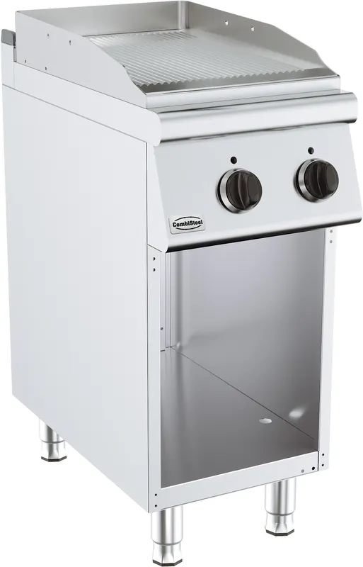 Bestel Nu Base 700 Elektrische Bakplaat - Geribd - 3,6 kW - 400x700x(H)900mm