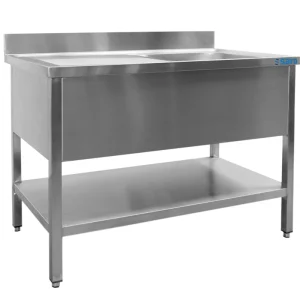 SARO Spoeltafel, 1 wasbak, rechts - B 1000 xD 700 mm Must-Have
