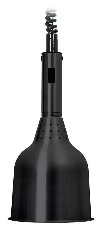 Speciale Aanbieding Lampe Chauffante Noire | Ø180x360mm | Fabriqué en Europe | Cable 1800mm | Ampoule 250W Incl.