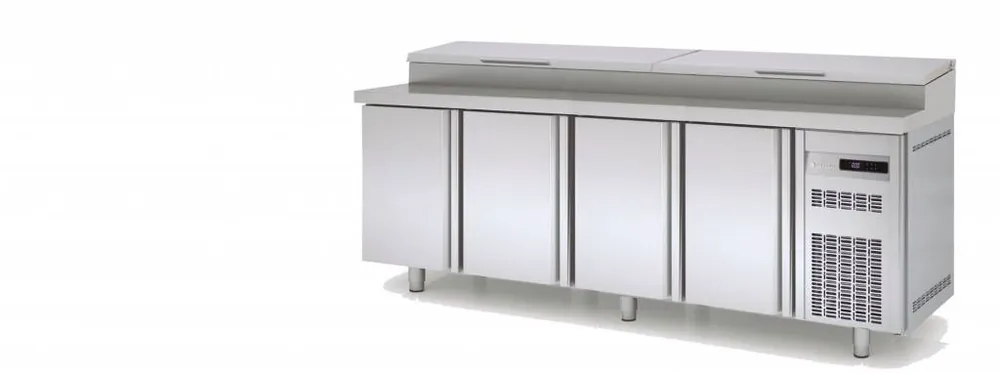 Weekendaanbieding Saladette 4 Deurs - 12x 1/3GN -254,5x80x(H)104,3cm