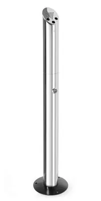 Staande Zuil Asbak - Ø80mmx(H)920mm - Vrij Staan Of Gemonteerd Op Vloer Alleen Vandaag