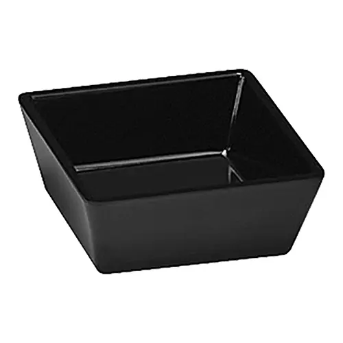 Melamine Serveerschaal Zwart - 90x90mm Hoge Kwaliteit