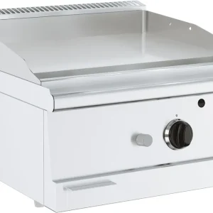 Bas 600 Gasbakplaat Tafelmodel - Verchroomd Glad 7 kW - 600x600x(H)300mm Direct Verzonden