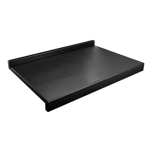 Direct Beschikbaar Trancheerplank Duo Zwart - 2 Zijden Gekant - 600x400x(H)90mm