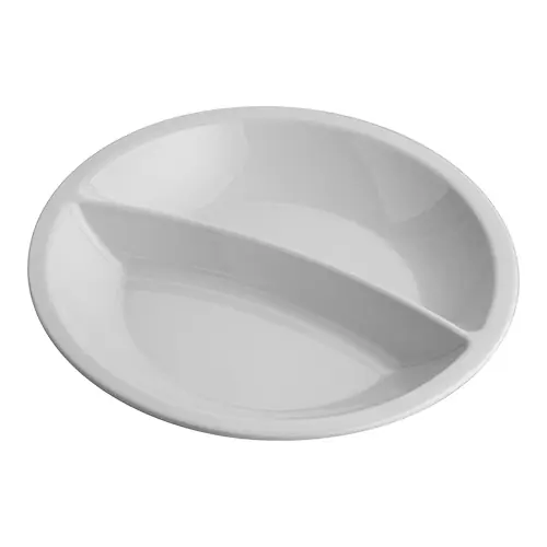 Betaalbaar Porselein Dinner Bord Rond 2 Vaks - Geschikt voor de Dinnerbox - Ø225x(H)43mm