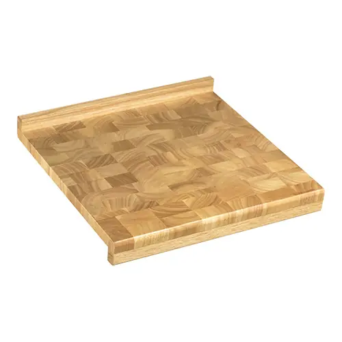 Actieprijs Trancheerplank - Kopshout - een Zijde Met Sapgeul - 390x390x(H)45mm
