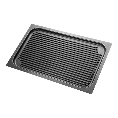 Aluminium Grillplaat - Teflon Coating - 1/1 GN 530x325mm Snelle Levering