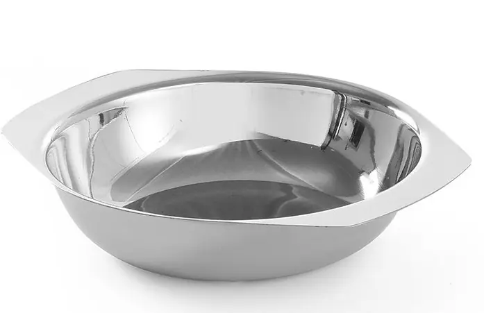 Alleen Vandaag Groenteschaal RVS - met Handgrepen - 120x(h)30mm