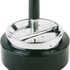 Asbak Classic Zwart - Rond - Ø10,5x(H)11cm Flitsaanbieding