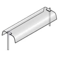 Bovenstructuur Met Gebogen Ruit - Dubbel - 1440x460x400(h)mm Gratis Retour