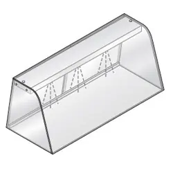 Snelle Levering Vitrine Met Verlichtingselement (Neon) - Met Schuifdeuren - 1440x684x460(h)mm