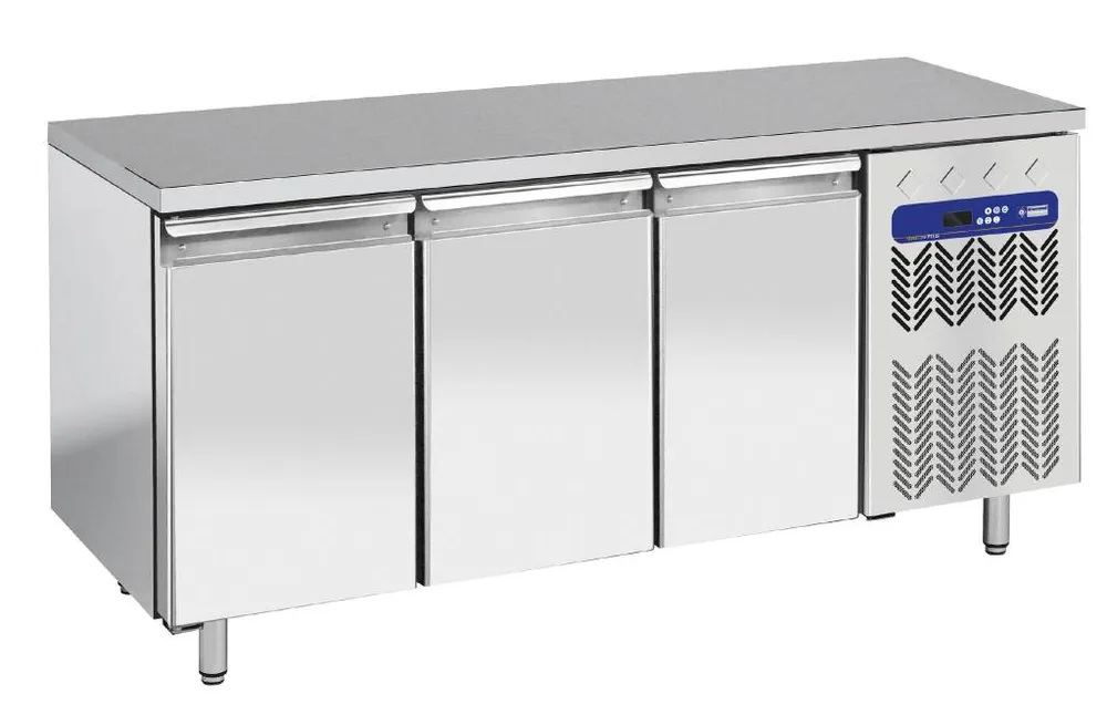 Koelwerkbank 80cm diep - 3 Deurs - 2036x800x(h)900mm Superprijs