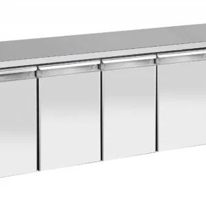 Koelwerkbank 80cm diep granieten blad - 4 Deurs - 2558x800x(h)900mm Favoriet
