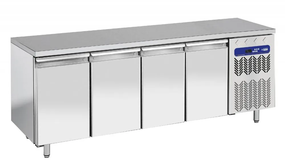 Koelwerkbank 80cm diep granieten blad - 4 Deurs - 2558x800x(h)900mm Favoriet