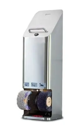 Schoenpoetsmachine Quadro - RVS - 3 Borstels - 380(l)x340(d)x1270(h)mm Premium
