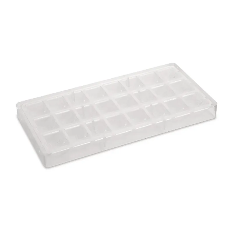 Vierkanten Chocoladevorm - 24 Vormpjes - 30x27x(H)16mm Populair