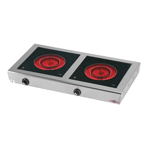 Lage Prijs Dubbele Keramische Kookplaat - 2x2100W - 790x420x(H)110mm