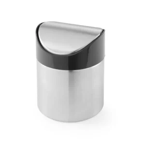 Tafelafvalbakje RVS - Kanteldeksel - Ø95x(H)130mm Premium