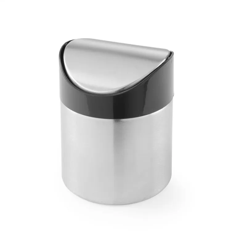 Tafelafvalbakje RVS - Kanteldeksel - Ø95x(H)130mm Premium