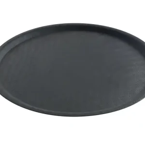 Favoriet Dienblad Rond Zwart - Antislip Laag - Schok - Breukbestendig - Ø500mm