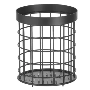 Bestekhouder Zwart - Matzwarte Poedercoating - Ø120x(H)150mm Veilige Betaling