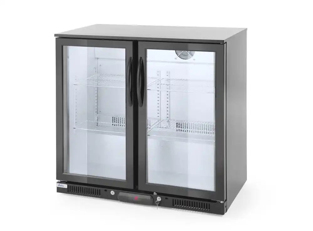 Barkoelkast 2 Deuren - 228 Liter - 4 Verchroomde Schappen - 900x500x(H)900mm Populair
