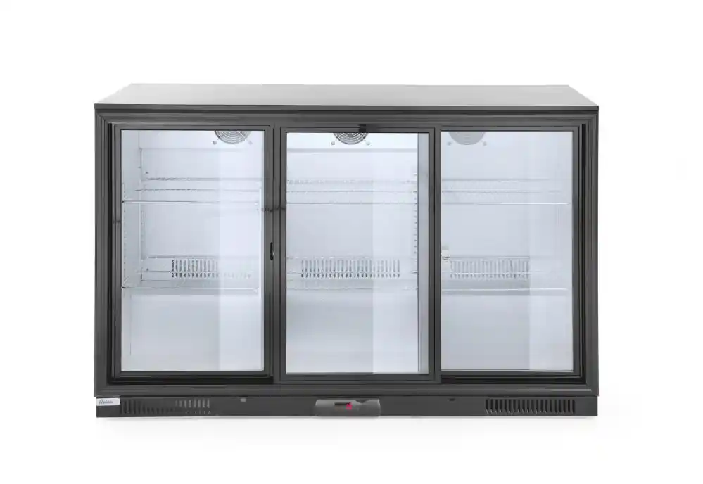 Shop Nu Barkoelkast Met Schuifdeuren - 338 Liter - 6 Verchroomde Schappen - 1335x500x(H)900mm