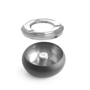 Speciale Aanbieding Terrasasbak Zwart - Verwijderbare Rand - Ø105x(H)58mm