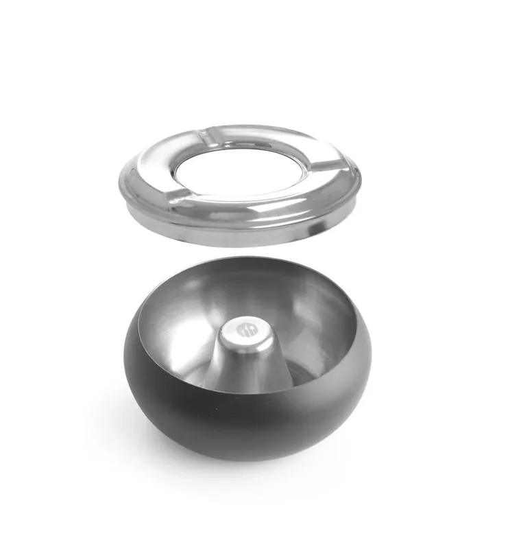 Speciale Aanbieding Terrasasbak Zwart - Verwijderbare Rand - Ø105x(H)58mm