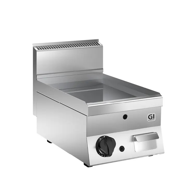 Alleen Vandaag 650 HP Gasbakplaat Glad Geslepen - Speciaal Stalen Plaat - 5 kW - 400x650x(H)295mm