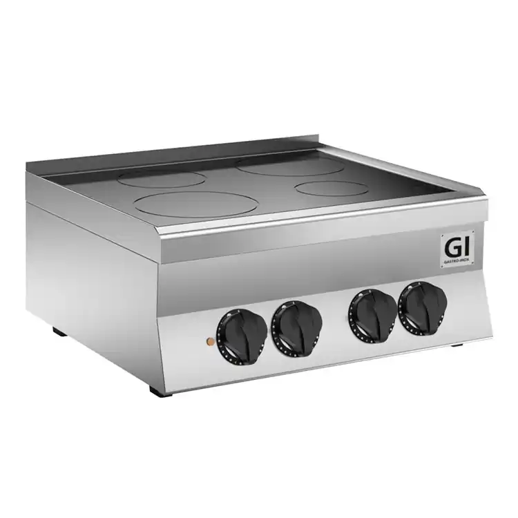 Aanbieding 650 HP Keramische Kookplaat - 2 Kookzones 10 kW - 700x650x(H)295mm