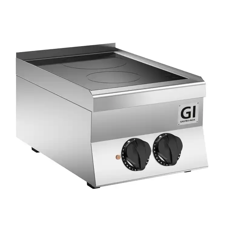 Laatste Versie 650 HP Keramische kookplaat - 2 Kookzones 4,3 kW - 400x650x(H)295mm