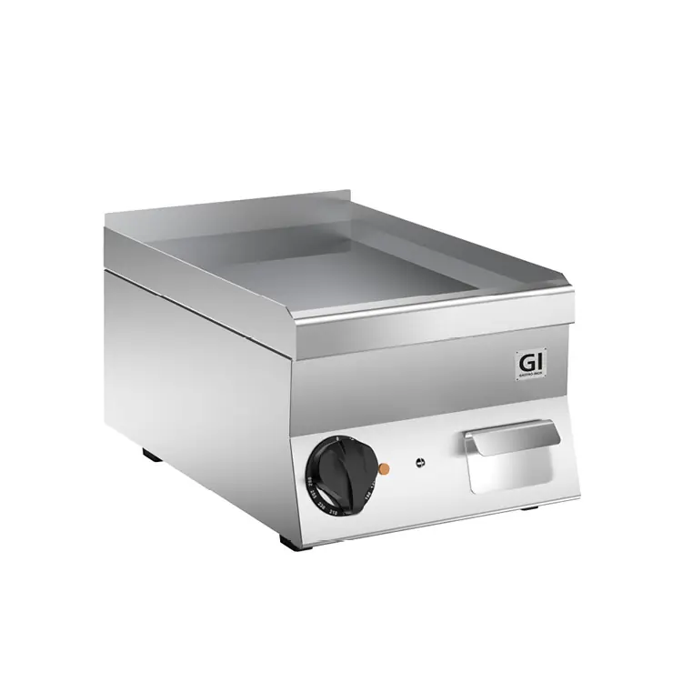 Betaalbaar 650 HP Elektrische Bakplaat - Gladde Verchroomde Plaat - 400v 3,6 kW - 400x600x(H)295mm