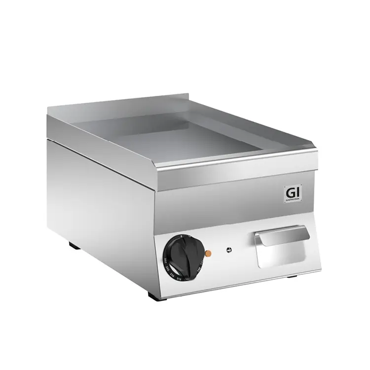 Bestseller 650 HP Elektrische Bakplaat - Gladde RVS Plaat -230V-3N 3,6 kW - 400x600x(H)295mm