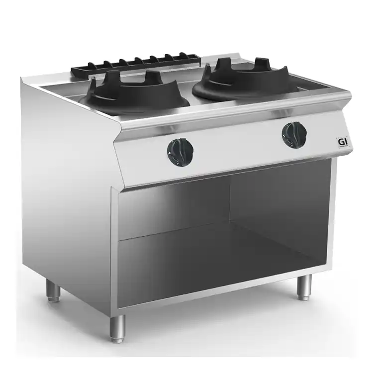 Actieprijs 700 HP Wokbrander 2 Branders 2x10kW - 1000x730x(H)870mm
