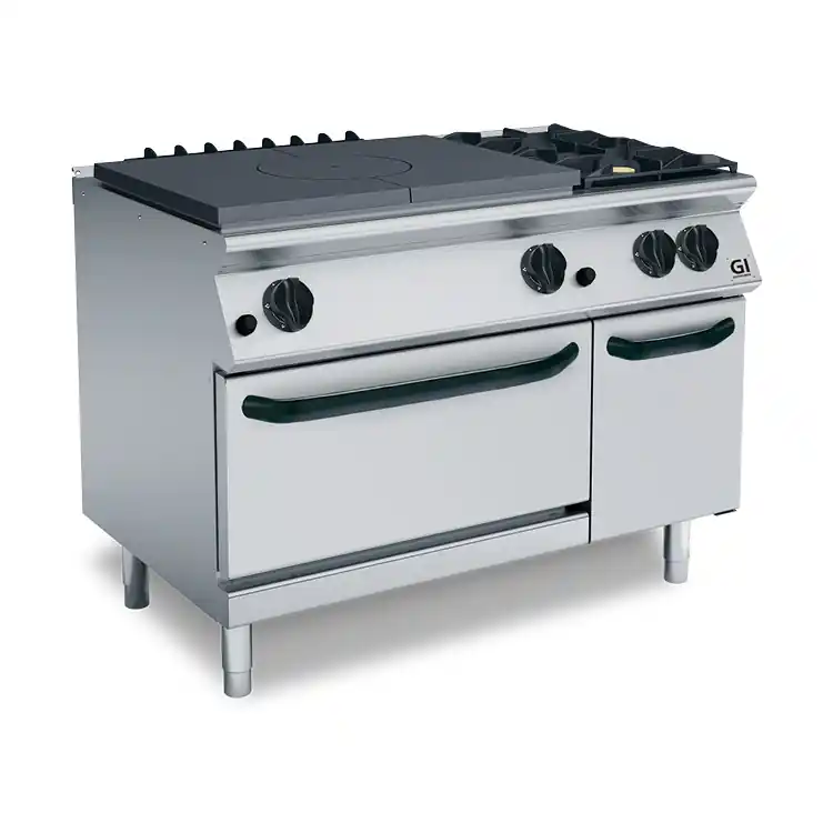 Lage Prijs 700 HP Platenfornuis Met Gasoven - 21 kW - 1200x730x(H)870mm