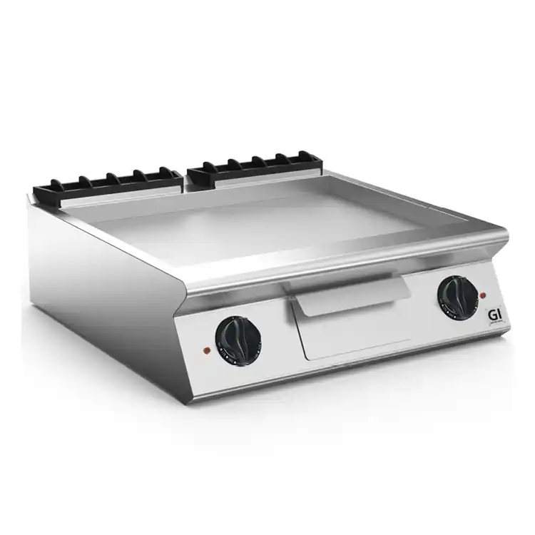 Rechtstreeks Van De Fabrikant 700 HP Elektrische Bakplaat Gladde RVS Plaat - 10,8 kW - 800x730x(H)250mm