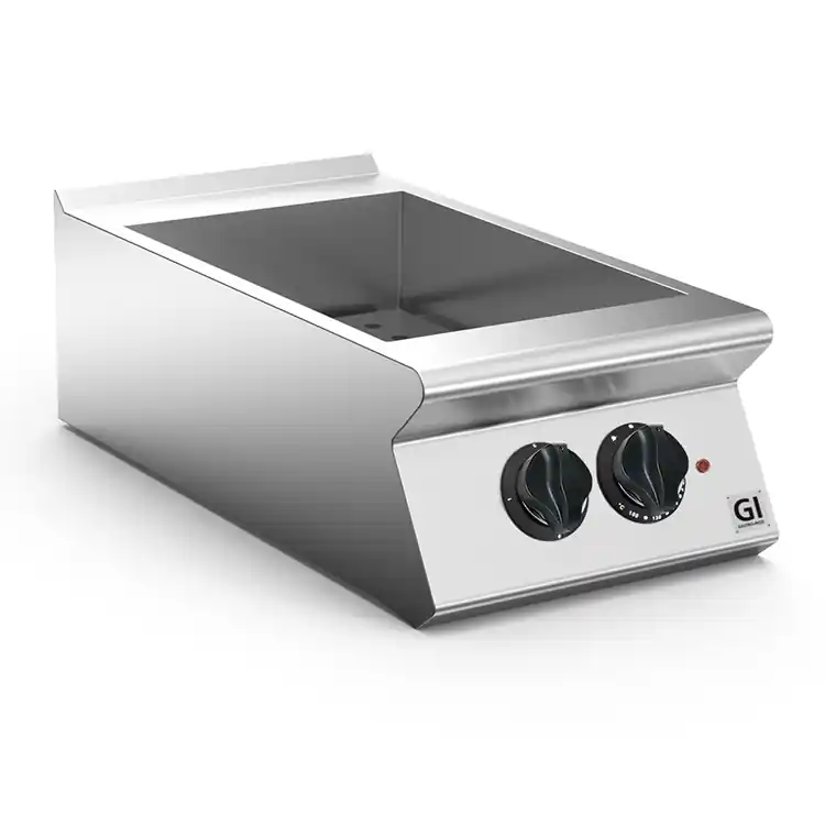 Betaalbaar 700 HP Elektrische Bain-Marie + Tapkraan - GN1/1 150mm Diep - 1,8 kW - 400x730x(H)250mm