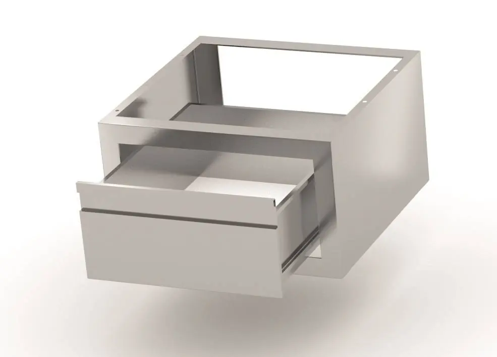 Gereduceerde Prijs Extra Lade t.b.v RVS Werktafel, Werkkast, Spoeltafel - 2 Maten: 600x400x260(h)mm / 700x400x260(h)mm