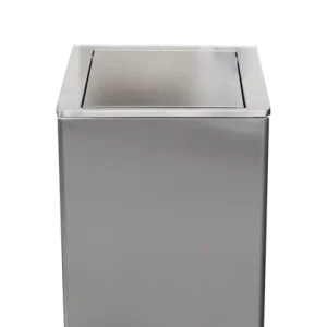 Speciale Aanbieding RVS Afvalbak 120 Liter - Zelfsluitende Deksel - 905x475x(H)420mm