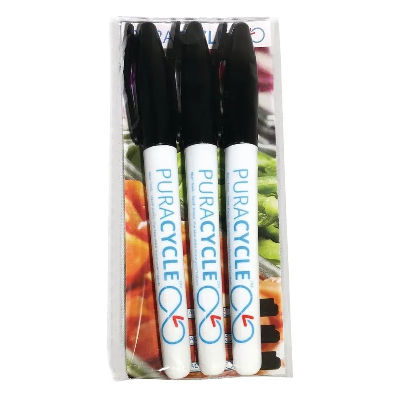 Must-Have Permanentmarkers Zwart - Geschikt Voor Herbruikbare Stickers - 3 Stuks