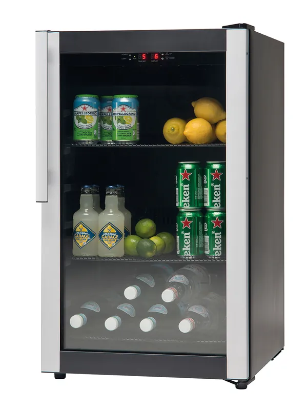 Koelkast Met Glazen Deur - M 85 - 125 Liter - 493x625x(H)841mm Korting